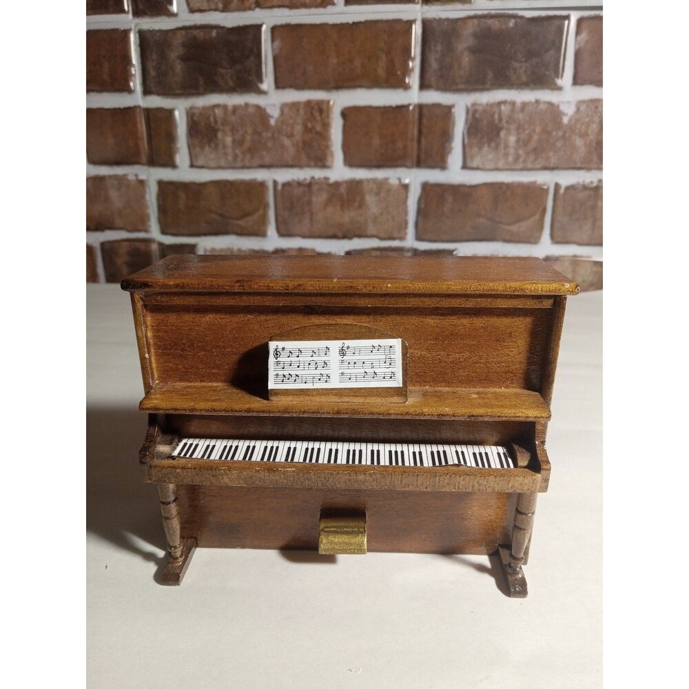 Vintage Dollhouse Wooden Piano